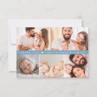Baby Shower personnalisé en bleu poussiéreux Colla