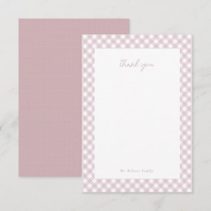 Carte De Remerciements Baby shower personnalisé pour petite fille en vich
