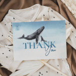 Carte De Remerciements Baby shower plat de l'océan rustique moderne<br><div class="desc">Présentant notre carte de remerciements de baby shower plat océanique rustique moderne, un design captivant qui allie magnifiquement les éléments tropicaux au charme minimaliste. Cette conception unique saisit l'essence d'un thème sous-marin, avec des tons d'aquarelle apaisants de bleu et gris avec des créatures marines nautiques. Son style décontracté mais sophistiqué...</div>