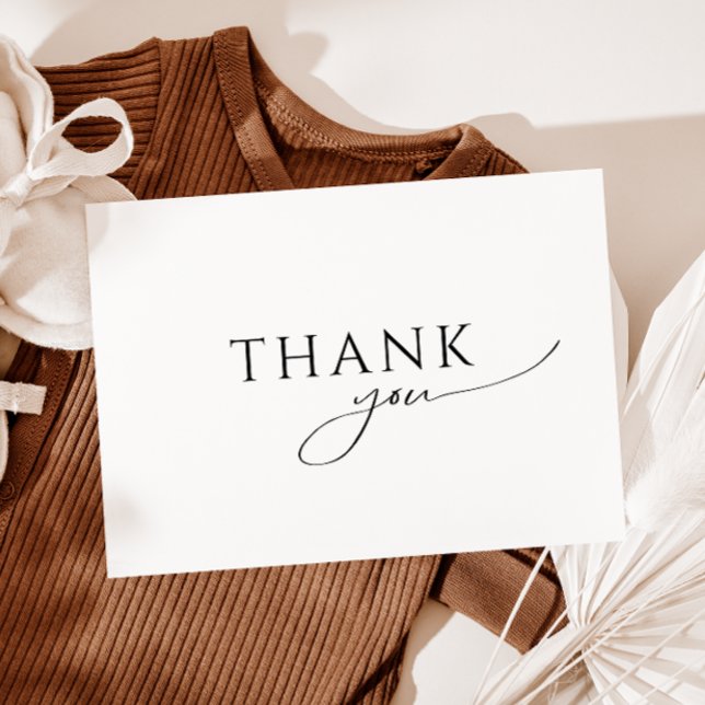 Carte De Remerciements Baby shower plat neutre par sexe (Créateur téléchargé)