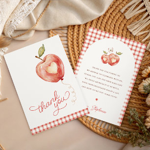 Carte De Remerciements Baby Shower Pomme de Nos Yeux