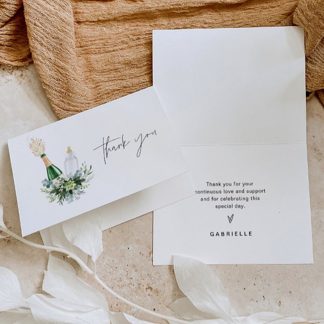 Carte De Remerciements Baby shower Remy Poppin Bouteilles (Créateur téléchargé)