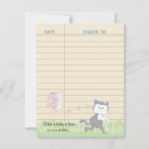 Carte de remerciements baby shower, rose/construir