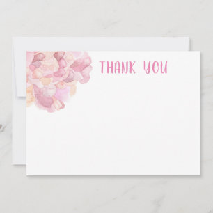 Carte De Remerciements Baby Shower Rose Pivoine Mariage