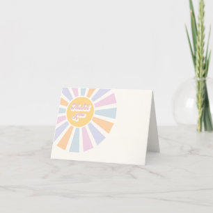 Carte De Remerciements Baby shower Soleil Ici Venez Les Rayons Soleil Ros