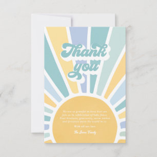Carte De Remerciements Baby Shower Sunshine Voici venir le fils