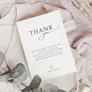 Carte De Remerciements Baby shower vertical neutre Whimsical Genre