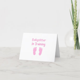 Carte De Remerciements Babysitter En Formation