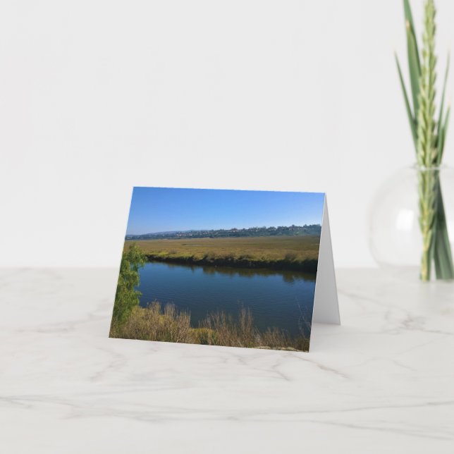 Carte De Remerciements Back Bay, Newport Beach, Californie (Devant)