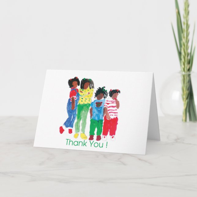 Carte De Remerciements Back In The Day - Art original de Karen Alexander (Devant)