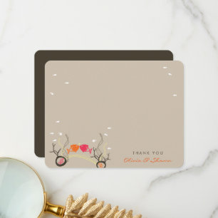 Carte De Remerciements Baiser Poissons Et Coraux Sea Ocean Beach Mariage
