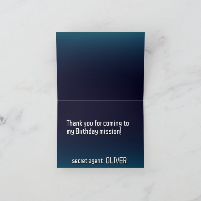 Carte De Remerciements Balise cadeau (Intérieur)