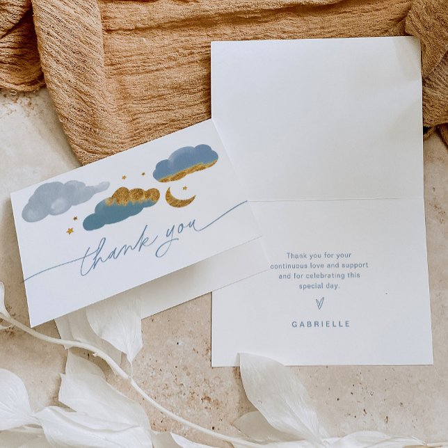 Carte De Remerciements Balise Twinkle Little Star Baby shower Favoriser (Créateur téléchargé)