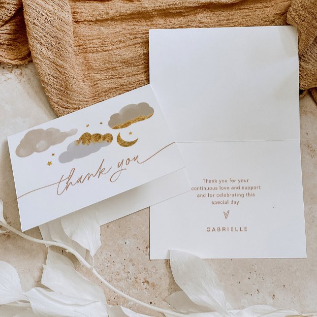 Carte De Remerciements Balise Twinkle Little Star Baby shower Favoriser (Créateur téléchargé)