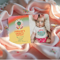 Ballons à air chaud impeccable premier anniversair