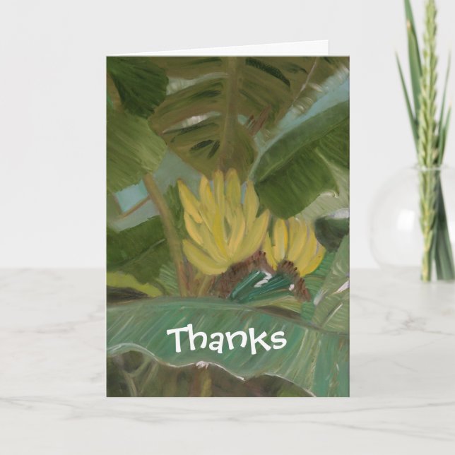Carte De Remerciements Banana Grove (Devant)