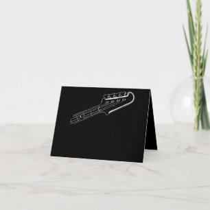 Carte De Remerciements Bass Player Bass Guitar Musical Design