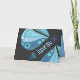 CARTE DE REMERCIEMENTS Bat Bleu BEURRE