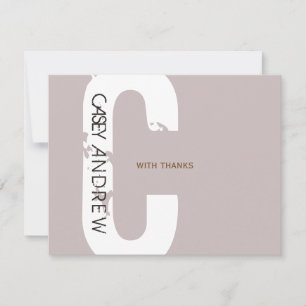 Carte De Remerciements Bat mitzvah à barres FLAT1