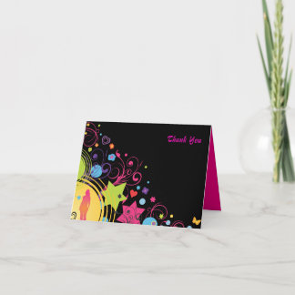 Carte de remerciements Bat mitzvah Girl Power