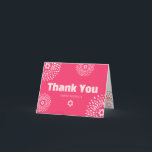 Carte De Remerciements Bat mitzvah rose Starburst Gras Type Cool Super<br><div class="desc">Assurez-vous que votre Bat mitzvah préféré exprime sa reconnaissance à tous ceux qui ont soutenu son événement marquant! Envoyez ce carte de remerciements plié amusant, tendance, super, personnalisé ! Des starbursts de roses chaudes rétro et de fleur de corail avec Stars of David, ainsi que des typographies modernes de rose...</div>