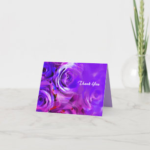 CARTE DE REMERCIEMENTS Bat mitzvah ROSE WATERCOLOR