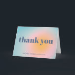 Carte De Remerciements Bat mitzvah simple bleu céleste personnalisé<br><div class="desc">Personnalisé Simple Bold Typographie Celestial Pastel Bleu Carte de remerciements moderne</div>