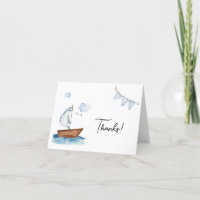 Bateau à voile Nautical Boy Baby shower ou anniver
