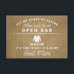 Carte De Remerciements Be My Best Man Card - Rustic Burlap<br><div class="desc">Posez la question avec cette carte à plat plein d'humour et de charme. Personnalisez le front avec son nom et le dos avec votre propre message personnel. Modifiez simplement le nom et le message au verso, sélectionnez une quantité de "1" et ajoutez au panier. Créez des cartes personnalisées pour toute...</div>