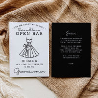 Be My Groomswoman Card - Drôle