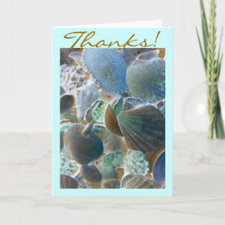 Carte de remerciements Beach Shells