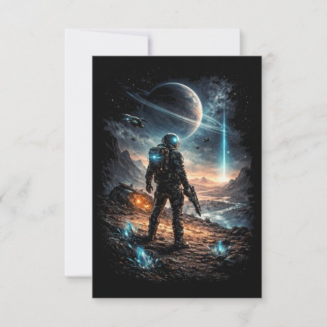 Carte De Remerciements Beacon on the Distant World (Devant)