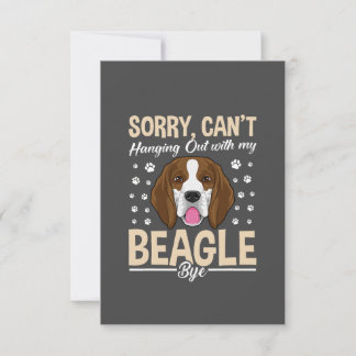 Carte De Remerciements Beagle Chien Art Vêtements / Amoureux de les chien