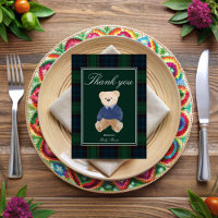 Bearly wait classique plaid baby shower