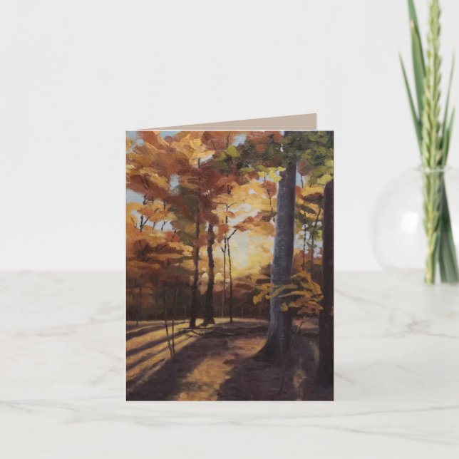 Carte De Remerciements Beau automne Arbres Art Card Blank (Devant)