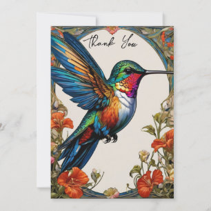 Carte De Remerciements Beau colibri
