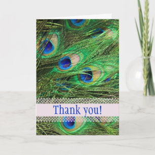 Carte De Remerciements Beau Peacock