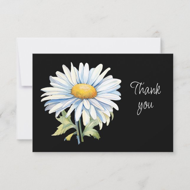 Carte De Remerciements Beautiful Daisy Garden Flower Thank You Card (Devant)