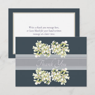 Carte De Remerciements Beaux Bouquets d'Orchidées Blanches Remerciements