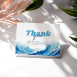Carte De Remerciements Bébé à bord Baby shower, Surf bébé<br><div class="desc">Merci à vos invités de surfer sur la vague avec vous au Baby shower "Baby on Board" avec notre Carte de remerciements Surf Baby. Cette carte sur le thème de la plage est parfaite pour exprimer votre gratitude après une fête amusante. Partagez votre appréciation dans le style avec ce design...</div>