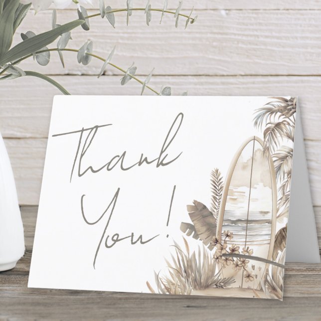 Carte De Remerciements Bébé à Bord Shower de Naissance (Baby On Board Baby Shower Thank You Card)