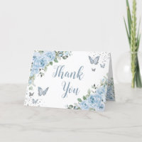 Bébé Blue Floral Papillons Silver Quinceañera