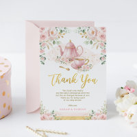 Bébé brasse Pink Floral Baby shower Tea Party
