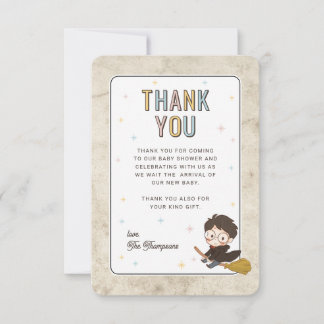 Carte De Remerciements Bébé Chibi Harry Potter Shower de Fête Prénatale