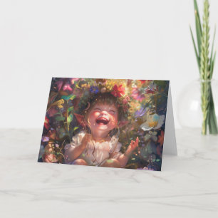 Carte De Remerciements Bébé Heureux Art Numérique