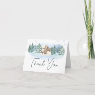 Carte De Remerciements Bébé Il fait froid à l'extérieur du Baby shower