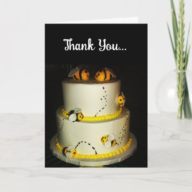 carte de remerciements "Bee Sweet" (Devant)