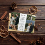 Carte De Remerciements Belle Mistletoe Joyeux Noël Marié<br><div class="desc">Photo collage merci carte mariage pour dire merci et souhaiter à vos invités mariages joyeux Noël. Ajoutez quatre de vos merveilleuses photos de mariage et un message de remerciement personnel et des voeux pour les fêtes et la nouvelle année. Ajoutez vos noms aussi bien au-dessus d'une illustration dessinée à la...</div>