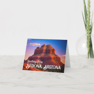 Carte De Remerciements Belle Sedona Arizona Red Rocks Paysage Art