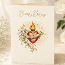 Bénédiction d'anniversaire catholique du Cœur Imma